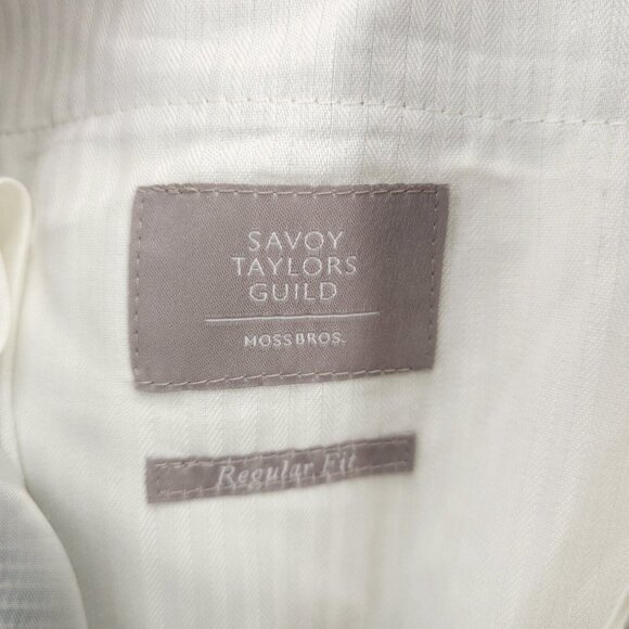 MOSS BROS Dress Pants Houndstooth Plaid Savoy Taylors Guild Regular Fit 38R - Picture 9 of 9